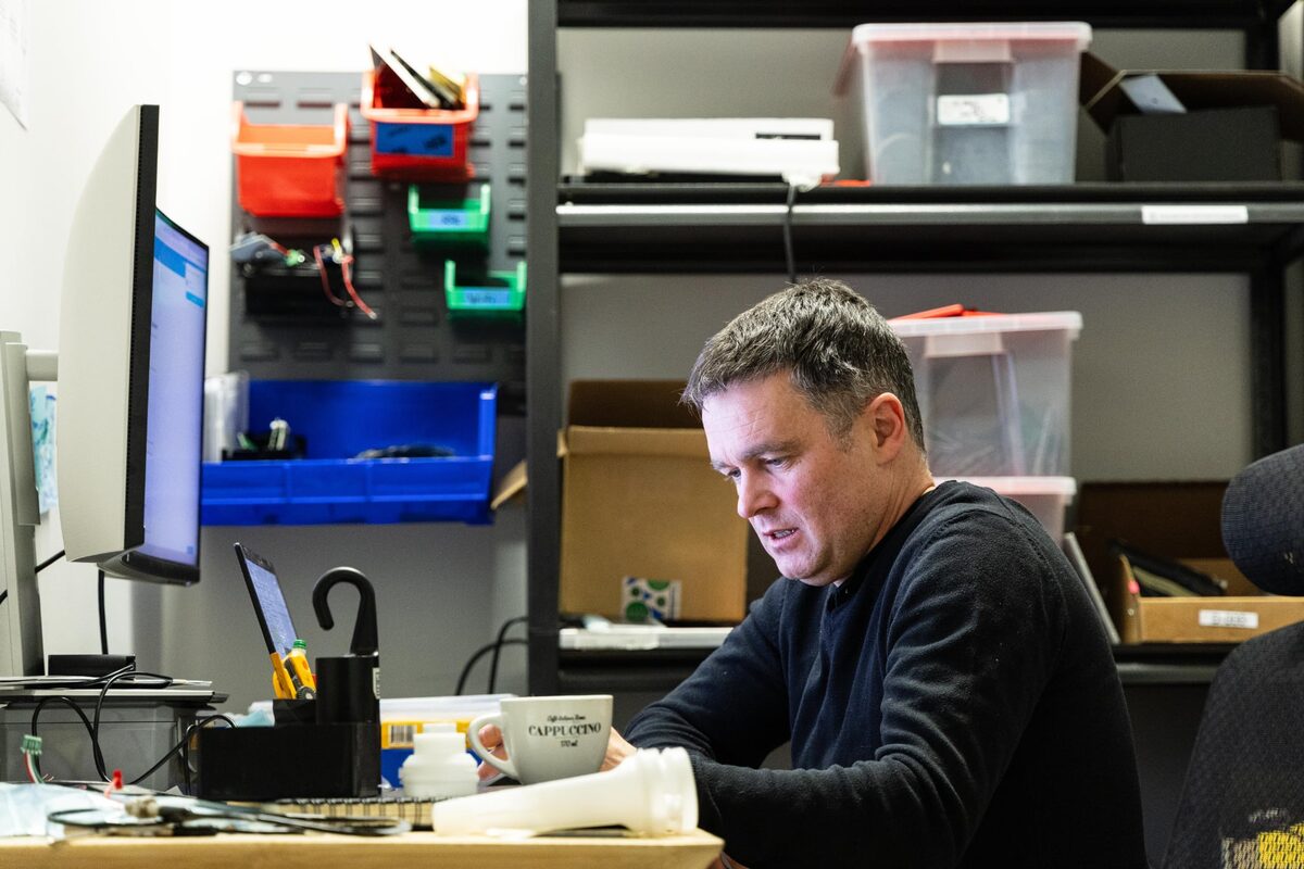 IDeo engineer working on embedded hardware